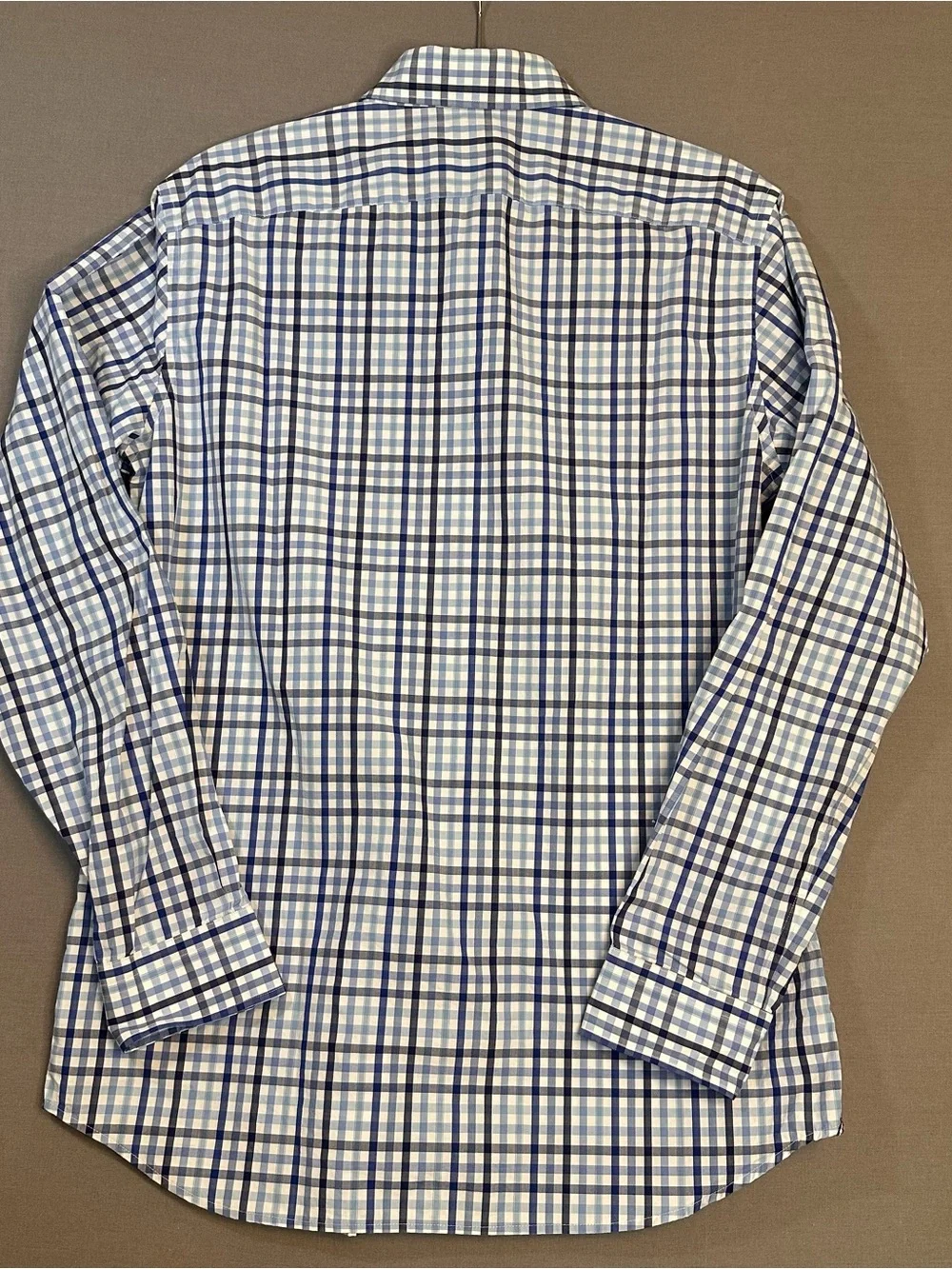 Men’s M Banana Republic‎ Blue and White Plaid Dress Shirt